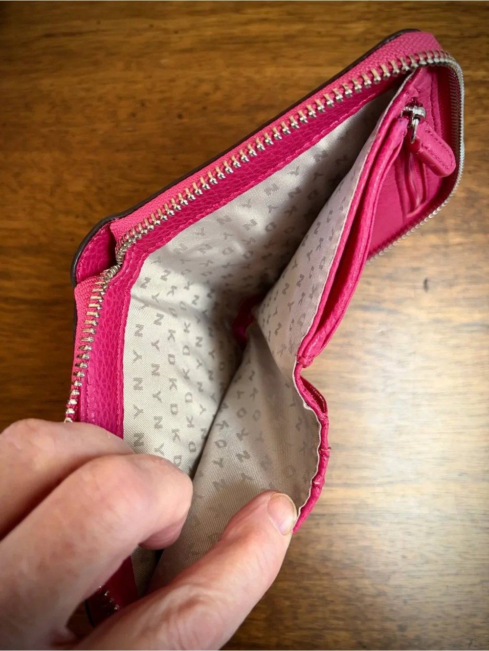 🌷Hot Pink DKNY Wallet